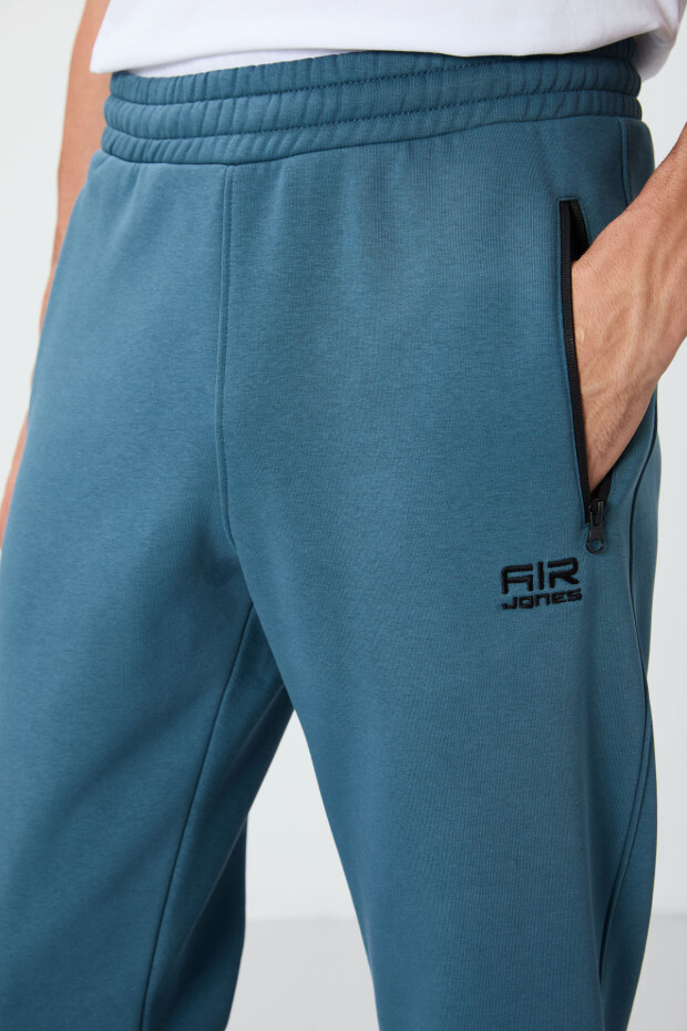 Cesar Orman Yeşil Cepli Şardonlu Erkek Eşofman Alt - 84929 - 2