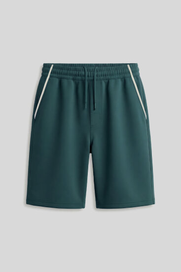 Orman Yeşili Standart Fit Basic Erkek Çocuk Şort - 11284 