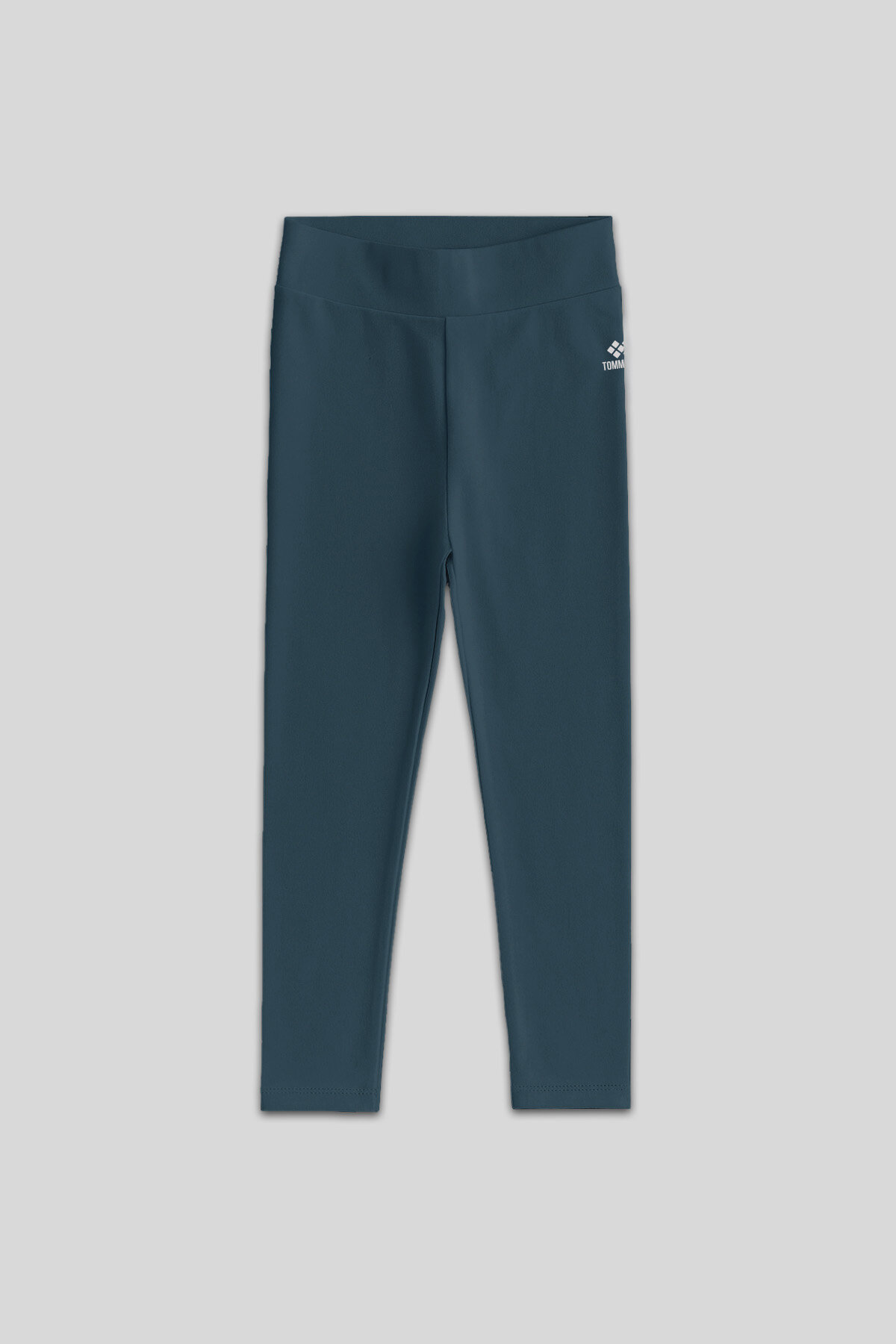 Orman Yeşili Yüksek Bel Dar Paça Kız Çocuk Tayt - 75047 - TOMMYLIFE