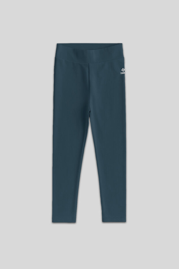 Orman Yeşili Yüksek Bel Dar Paça Kız Çocuk Tayt - 75047 - 1