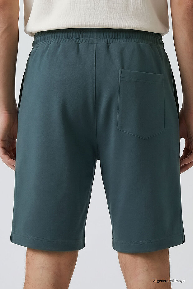 Orman Yeşili Standart Fit Basic Arka Cepli Erkek Şort - 81314 - 6