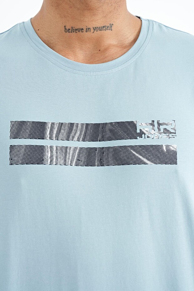 Peter Açık Mavi O Yaka Erkek T-Shirt - 88204