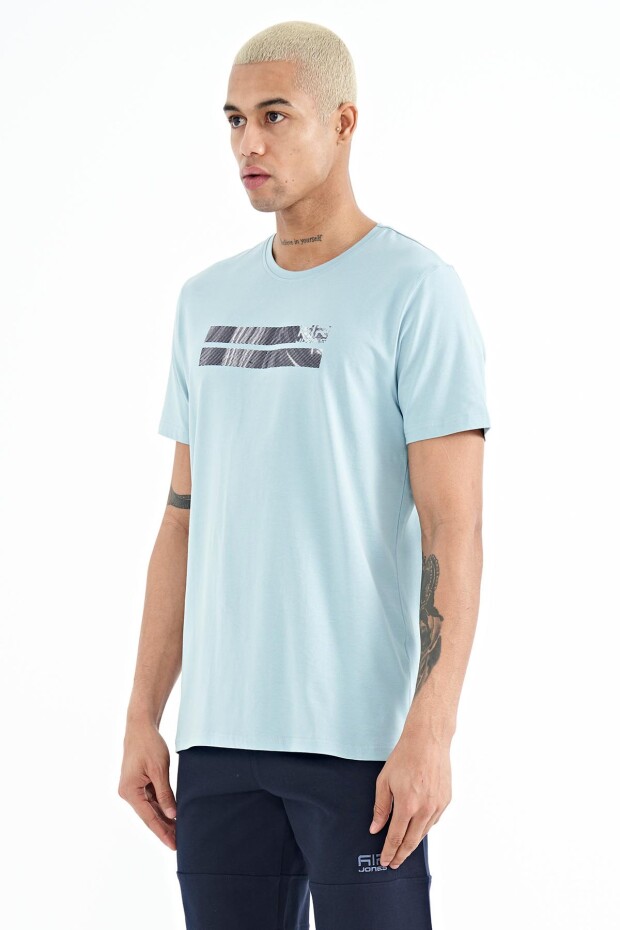 Peter Açık Mavi O Yaka Erkek T-Shirt - 88204