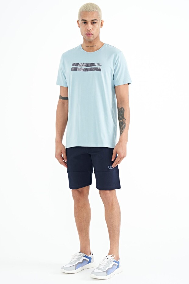 Peter Açık Mavi O Yaka Erkek T-Shirt - 88204