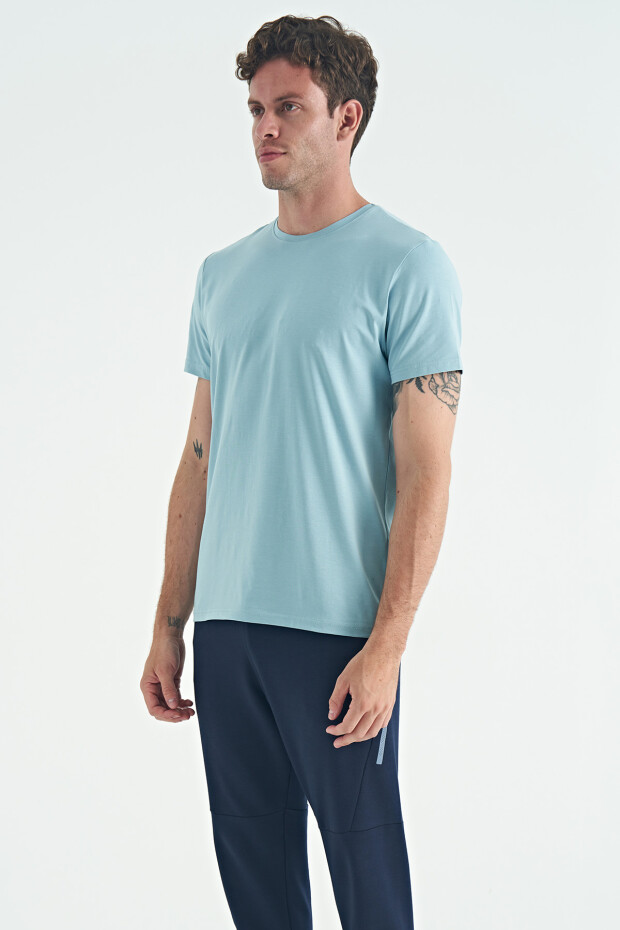 Calvin Açık Mavi Basic Erkek T-Shirt - 88245 - 3