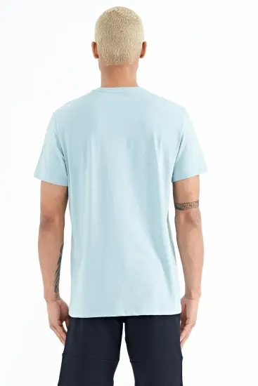 Liam Açık Mavi Standart Kalıp Erkek T-Shirt - 88207 - Thumbnail