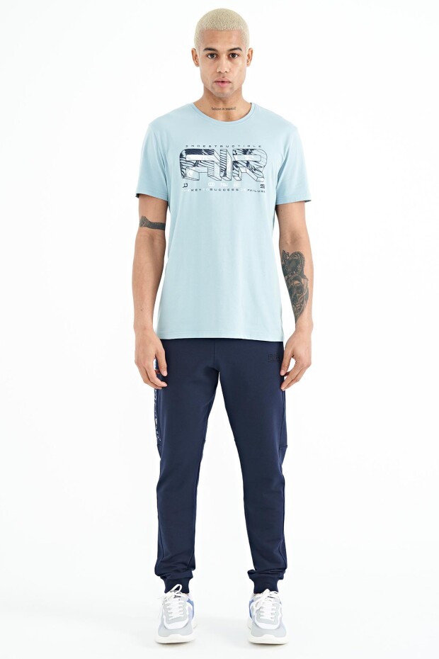 Oscar Açık Mavi Standart Kalıp Erkek T-Shirt - 88226