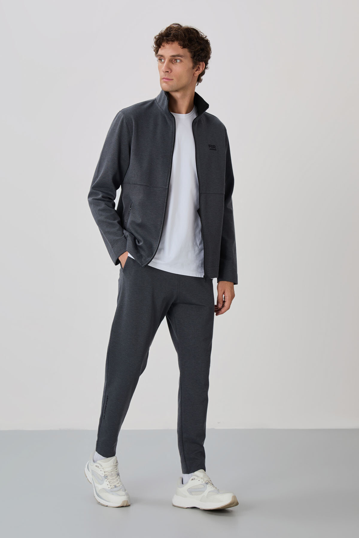 Carlos Antrasit Melanj Standart Kalıp Erkek Eşofman Takım - 85209 - Air Jones