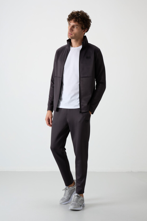 Bran Antrasit Scuba Kumaş Erkek Eşofman Takım - 85199 - 6