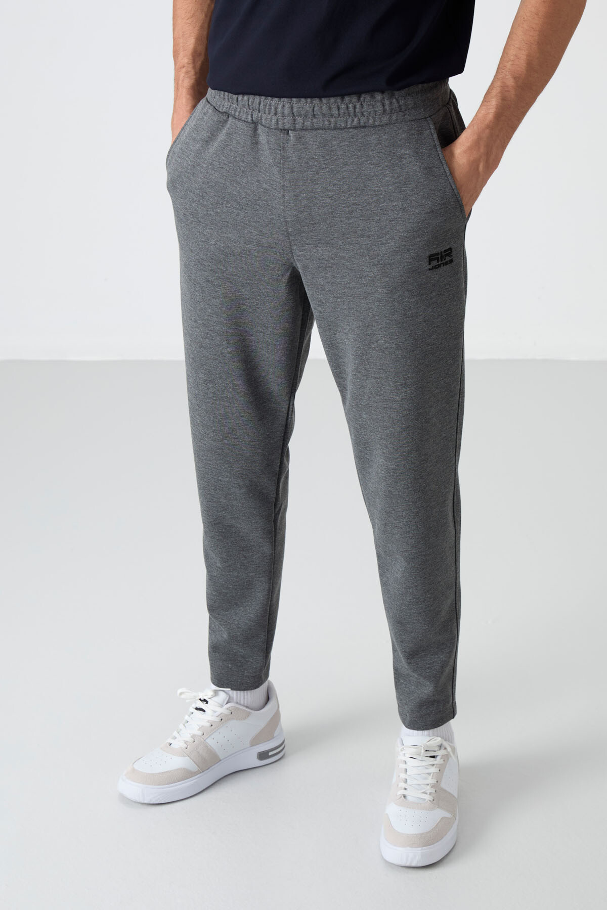 Barnes Antrasit Melanj Erkek Eşofman Alt - 84951 - Air Jones