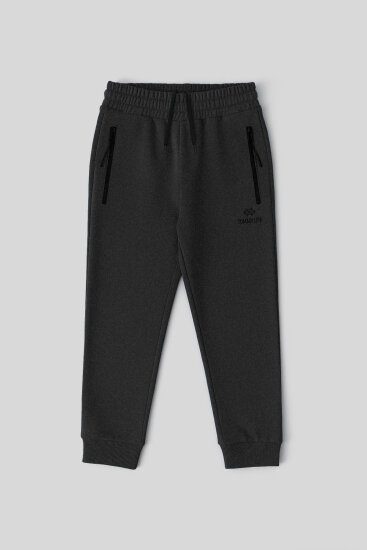 Antrasit Melanj Fermuarlı Standart Fit İnce Erkek Çocuk Eşofman Alt - 64042 - TOMMYLIFE