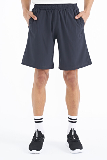 Antrasit Yan Cep Detaylı Lastikli Erkek Şort - 81238 - TOMMYLIFE (1)