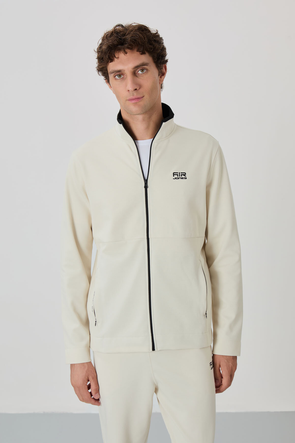 Carlos Bej Standart Kalıp Erkek Eşofman Takım - 85209 - Air Jones (1)