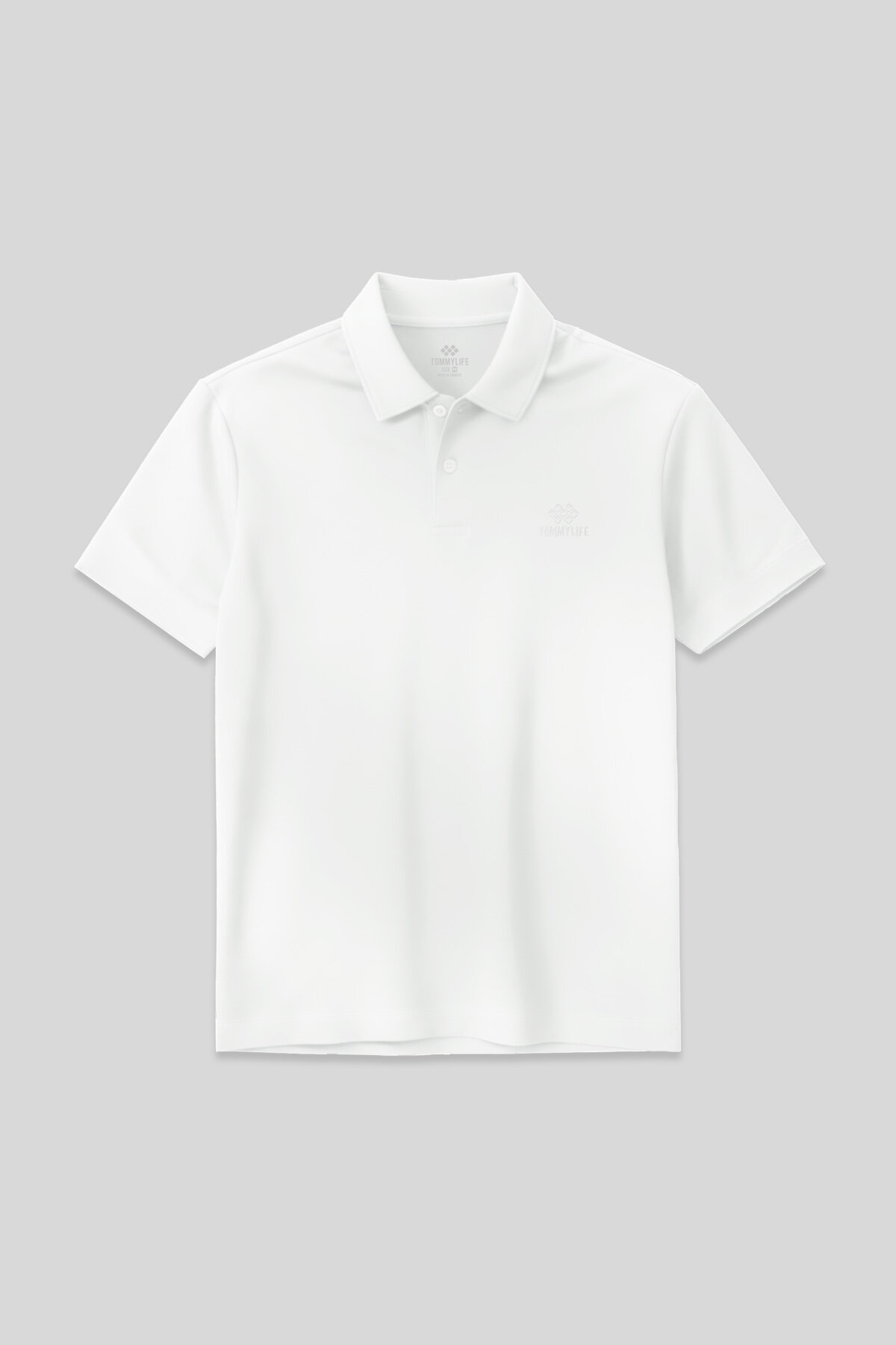 Beyaz Standart Kalıp Basic Polo Yaka Erkek T-Shirt - 87748 - TOMMYLIFE