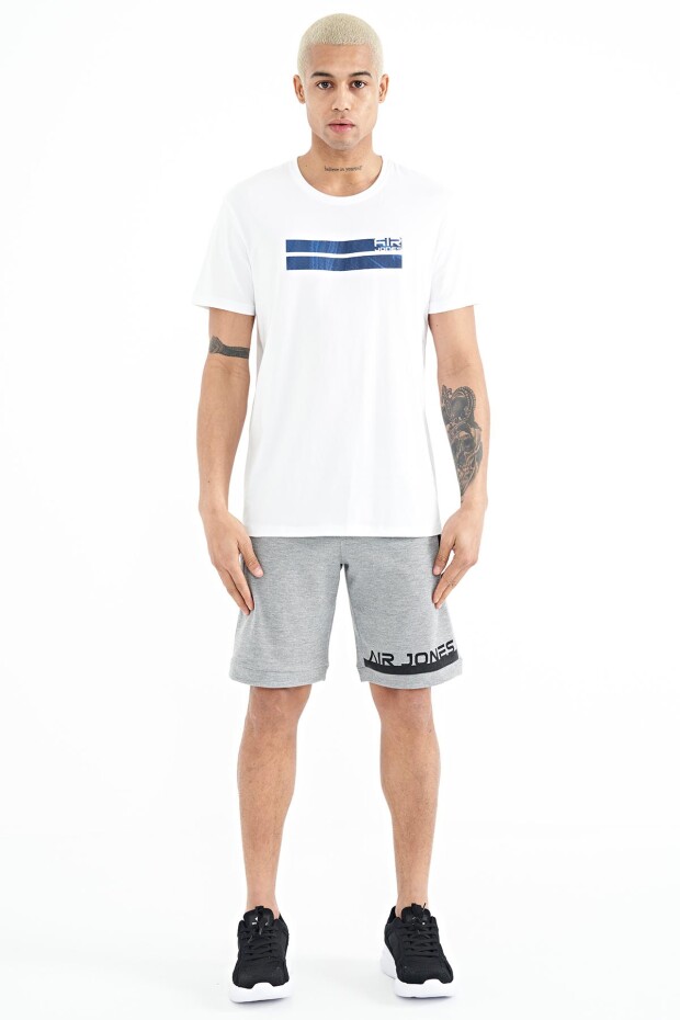Peter Beyaz O Yaka Erkek T-Shirt - 88204