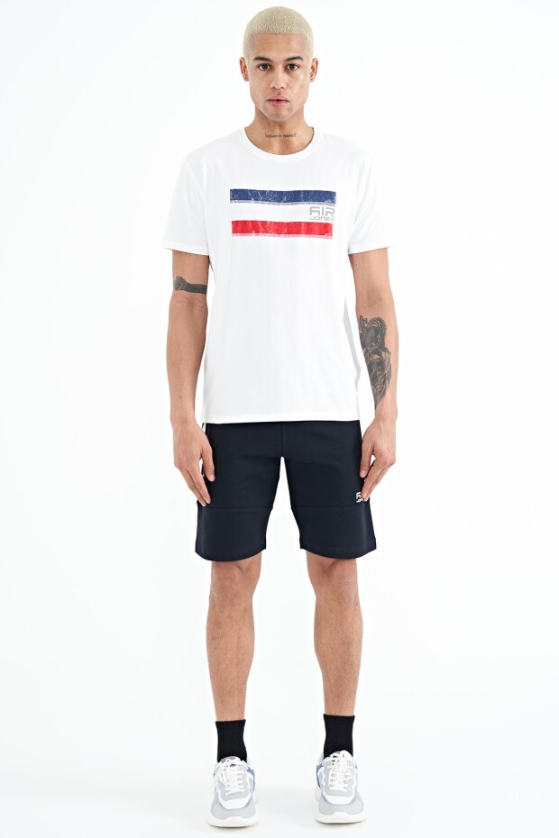 Donald Beyaz Standart Kalıp Erkek T-Shirt - 88217