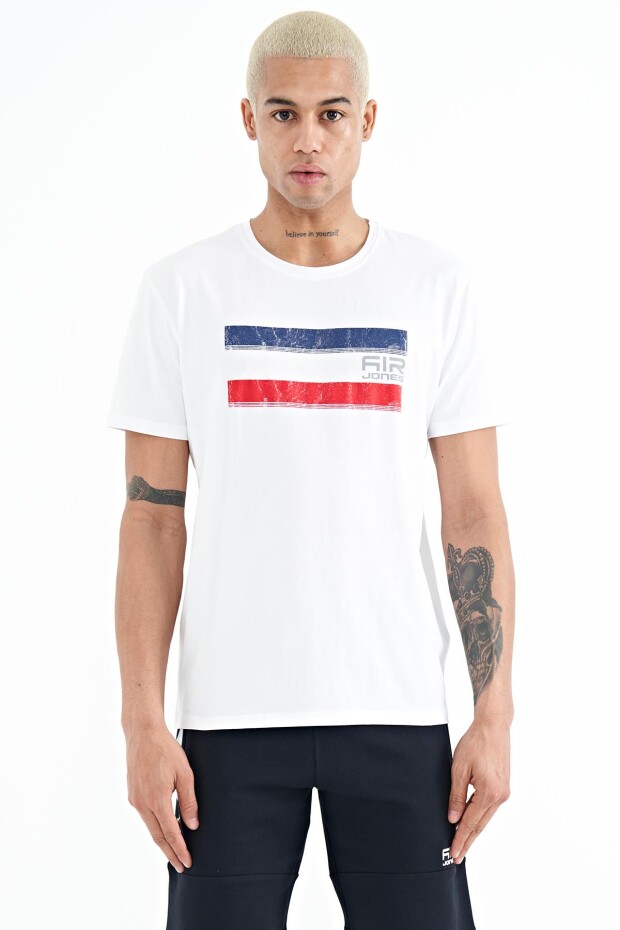 Donald Beyaz Standart Kalıp Erkek T-Shirt - 88217