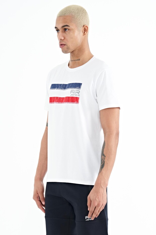 Donald Beyaz Standart Kalıp Erkek T-Shirt - 88217