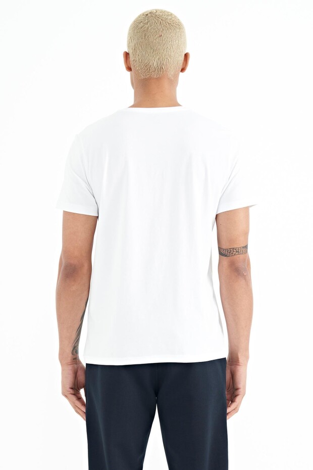 Luke Beyaz O Yaka Erkek T-Shirt - 88221