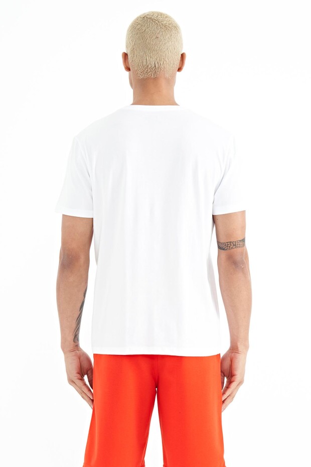 Tylor Beyaz Yazılı Erkek T-Shirt - 88227