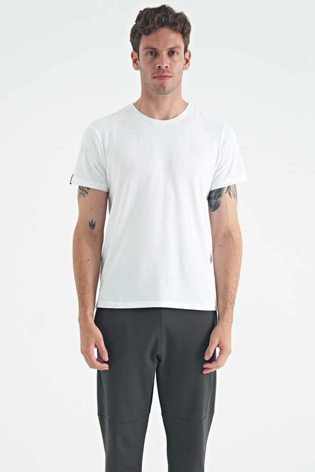 Calvin Beyaz Basic Erkek T-Shirt - 88245 - 1