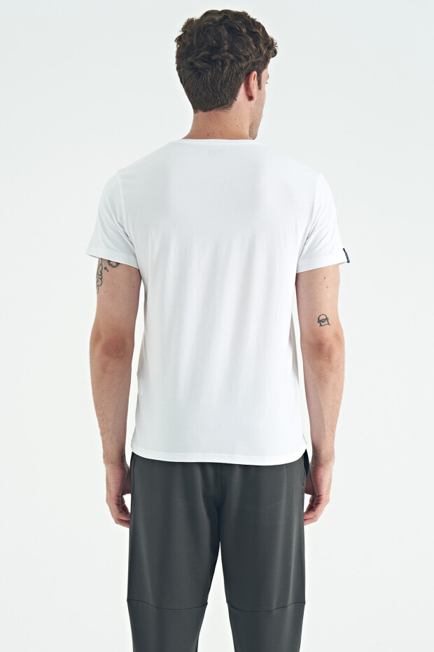 Calvin Beyaz Basic Erkek T-Shirt - 88245 - 5