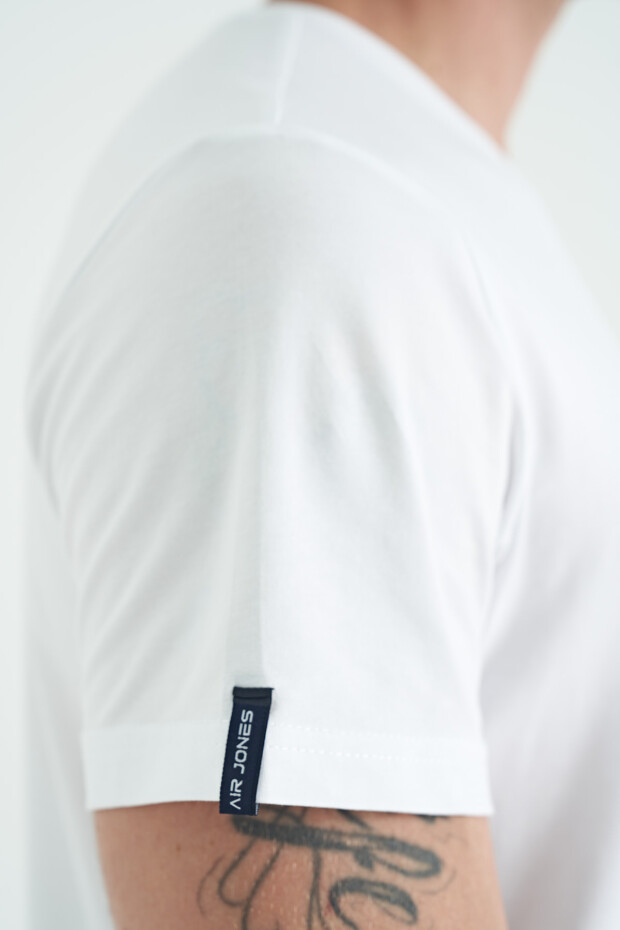 Calvin Beyaz Basic Erkek T-Shirt - 88245