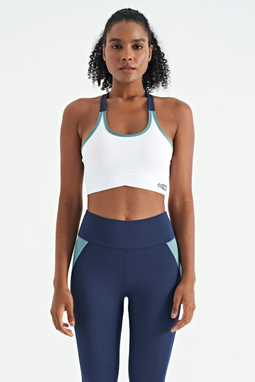 Beyaz Sırt Detaylı Askılı Dar Kalıp Kadın Büstiyer - 97254 - TOMMYLIFE