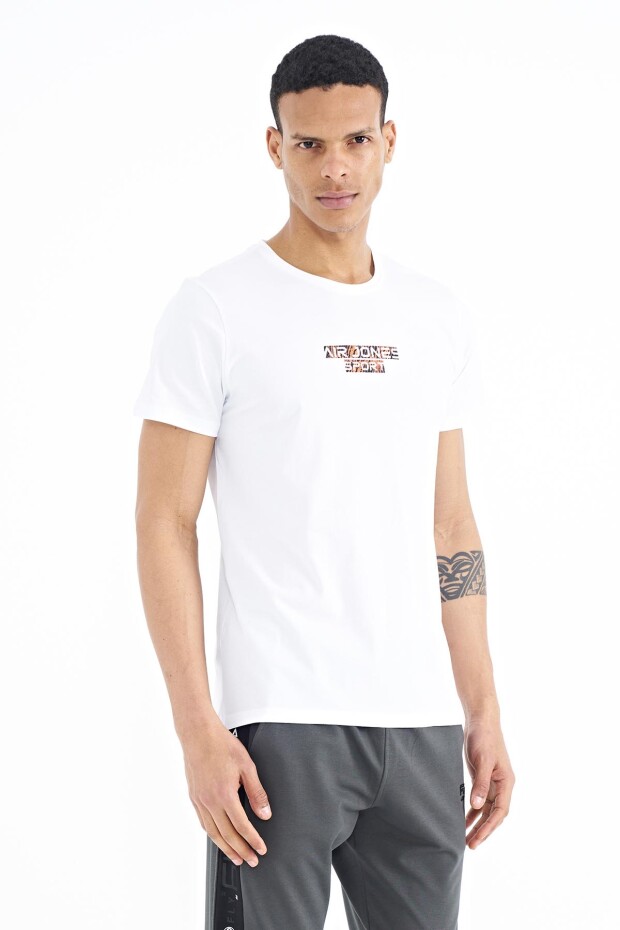 Harley Beyaz Standart Kalıp Erkek T-Shirt - 88203