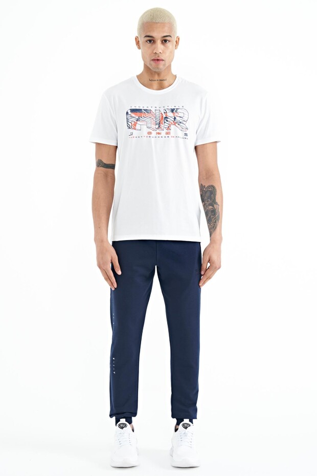 Oscar Beyaz Standart Kalıp Erkek T-Shirt - 88226