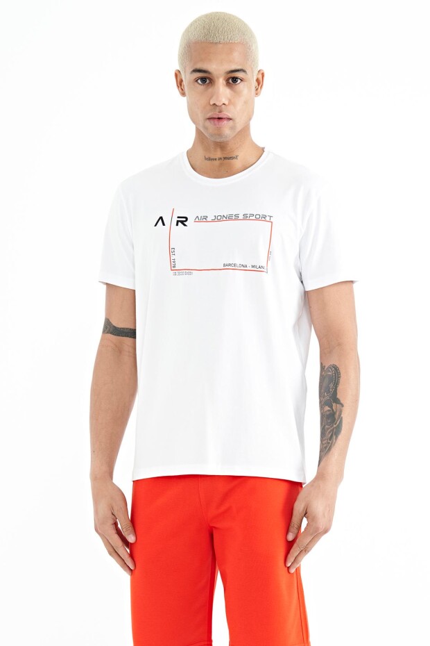 Otis Beyaz Standart Kalıp Erkek T-Shirt - 88228