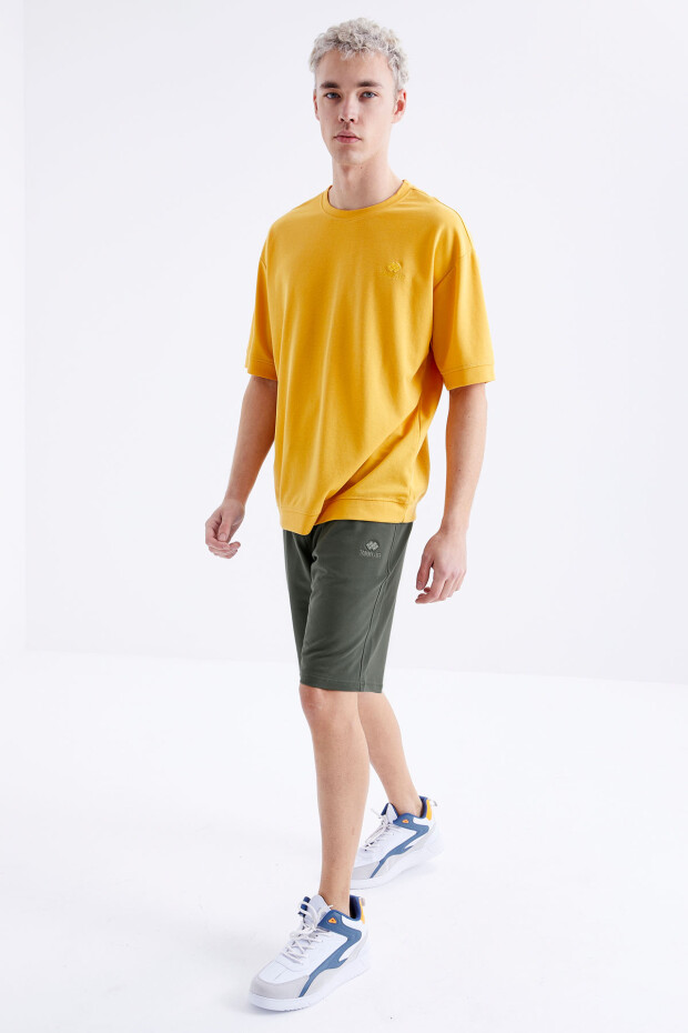 Çağla Bağcıklı Standart Kalıp Basic Erkek Şort - 81212 - 3