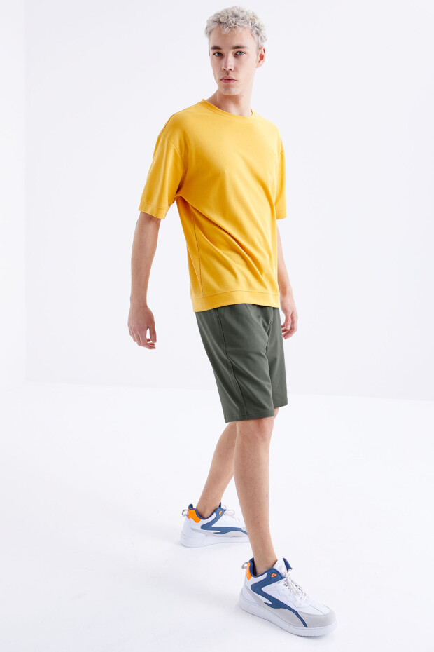 Çağla Bağcıklı Standart Kalıp Basic Erkek Şort - 81212 - 5