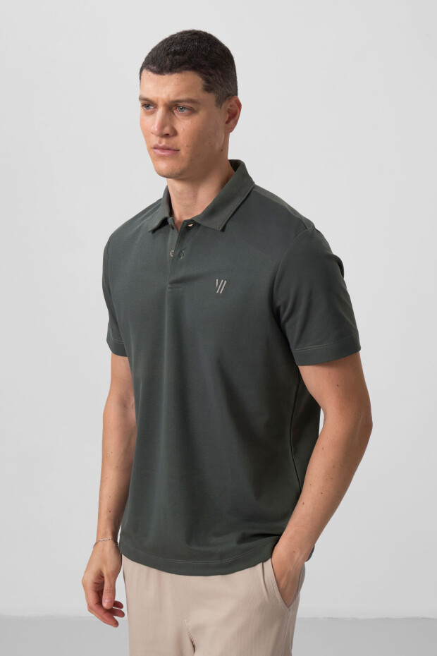 Çağla Standart Kalıp Basic Polo Yaka Erkek T-Shirt - 87768 - 4