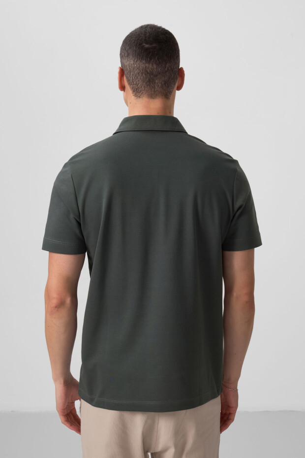 Çağla Standart Kalıp Basic Polo Yaka Erkek T-Shirt - 87768 - 5