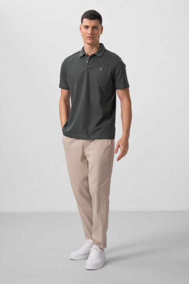 Çağla Standart Kalıp Basic Polo Yaka Erkek T-Shirt - 87768 - 3