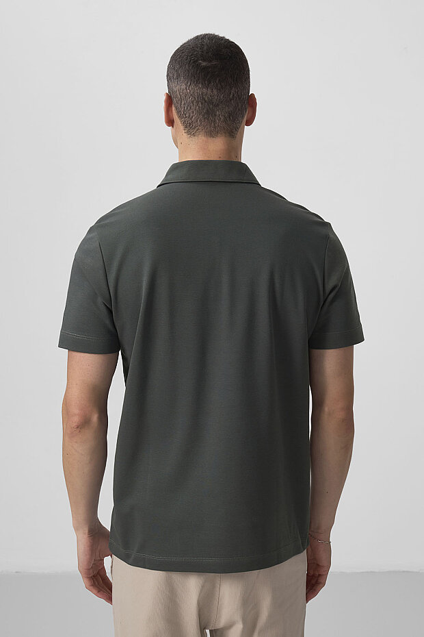 Çağla Standart Kalıp Basic Polo Yaka Erkek T-Shirt - 87768 - 6