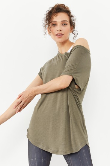 Çağla Basic Kısa Kol Rahat Form O Yaka Kadın T-Shirt - 97151 