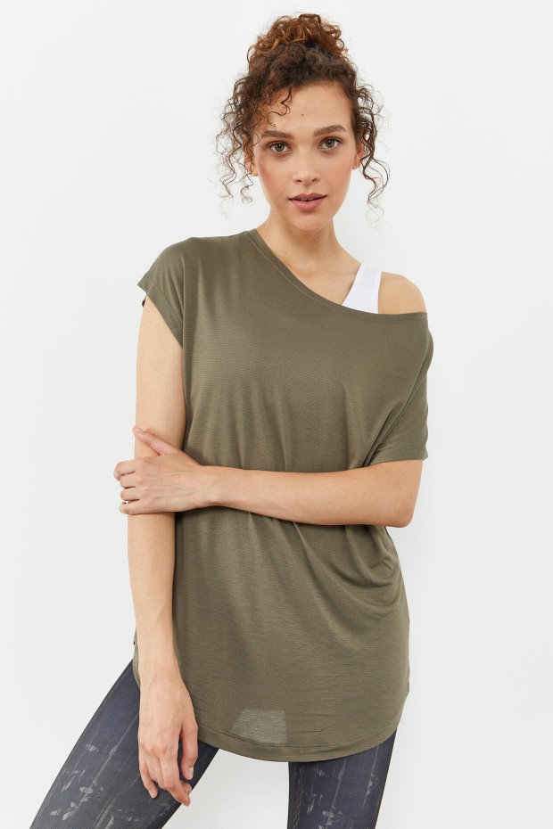 Çağla Basic Kısa Kol Rahat Form O Yaka Kadın T-Shirt - 97151