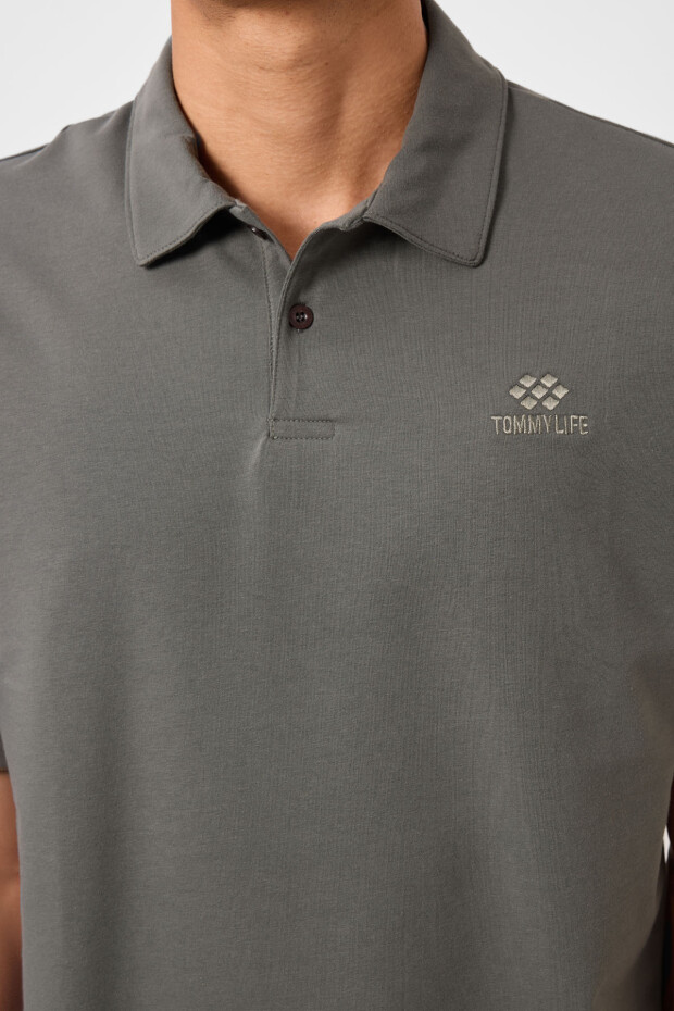 Çağla Standart Kalıp Basic Polo Yaka Erkek T-Shirt - 87748 - 3