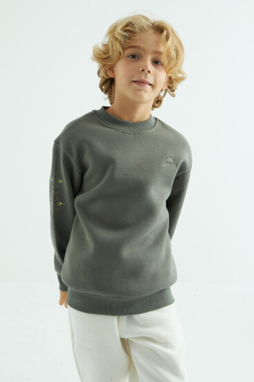 Çağla Basic O Yaka Standart Kalıp Erkek Çocuk Sweatshirt - 10990 