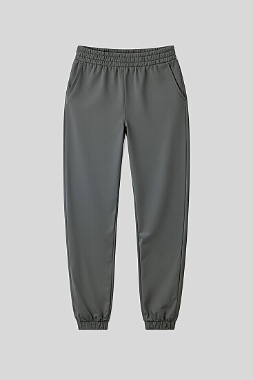 Çağla Cepli Yüksek Bel Rahat Form Lastik Paça Kadın Eşofman Alt - 94583 