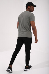 Çağla Erkek Renkli Püskürtme Baskılı Standart Kalıp O Yaka T-Shirt - 87908 - 6