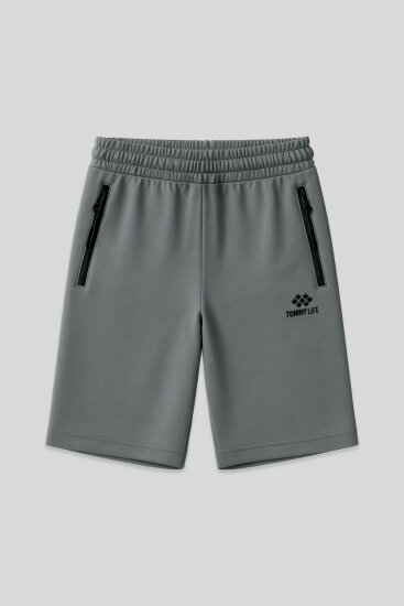 Çağla Gizli Fermuar Arka Cepli Bağcıklı Standart Kalıp Erkek Şort - 81136 