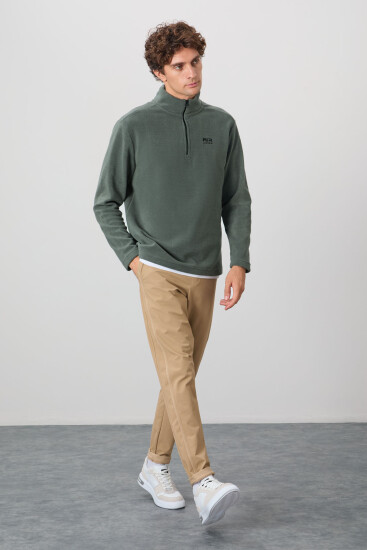 River Çağla Dik Yaka Erkek Polar Sweatshirt - 88310 - Air Jones (1)