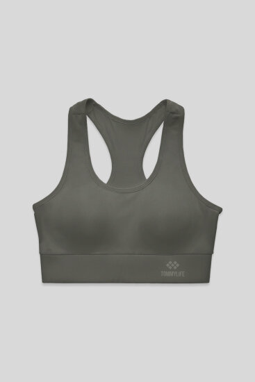 Çağla Sırt Detaylı Dar Kalıp U Yaka Kadın Spor Büstiyer - 97120 