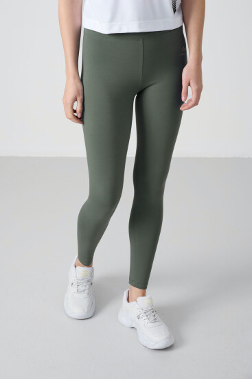 Çağla Yüksek Bel Toparlayıcı Slim Fit Dar Paça Kadın Tayt - 94011 