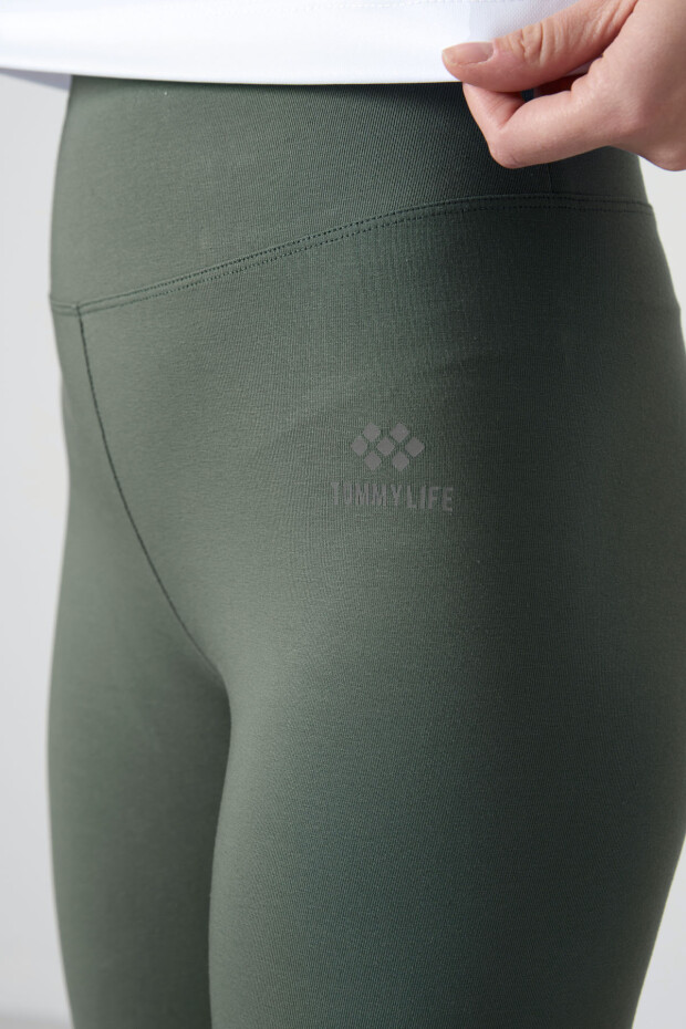 Çağla Yüksek Bel Toparlayıcı Slim Fit Dar Paça Kadın Tayt - 94011 - 3