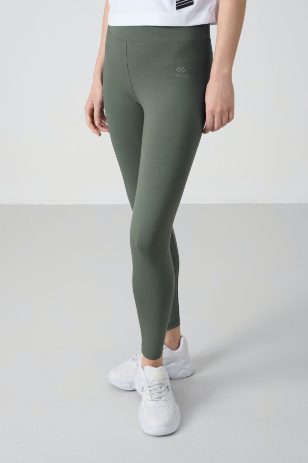 Çağla Yüksek Bel Toparlayıcı Slim Fit Dar Paça Kadın Tayt - 94011 - 4