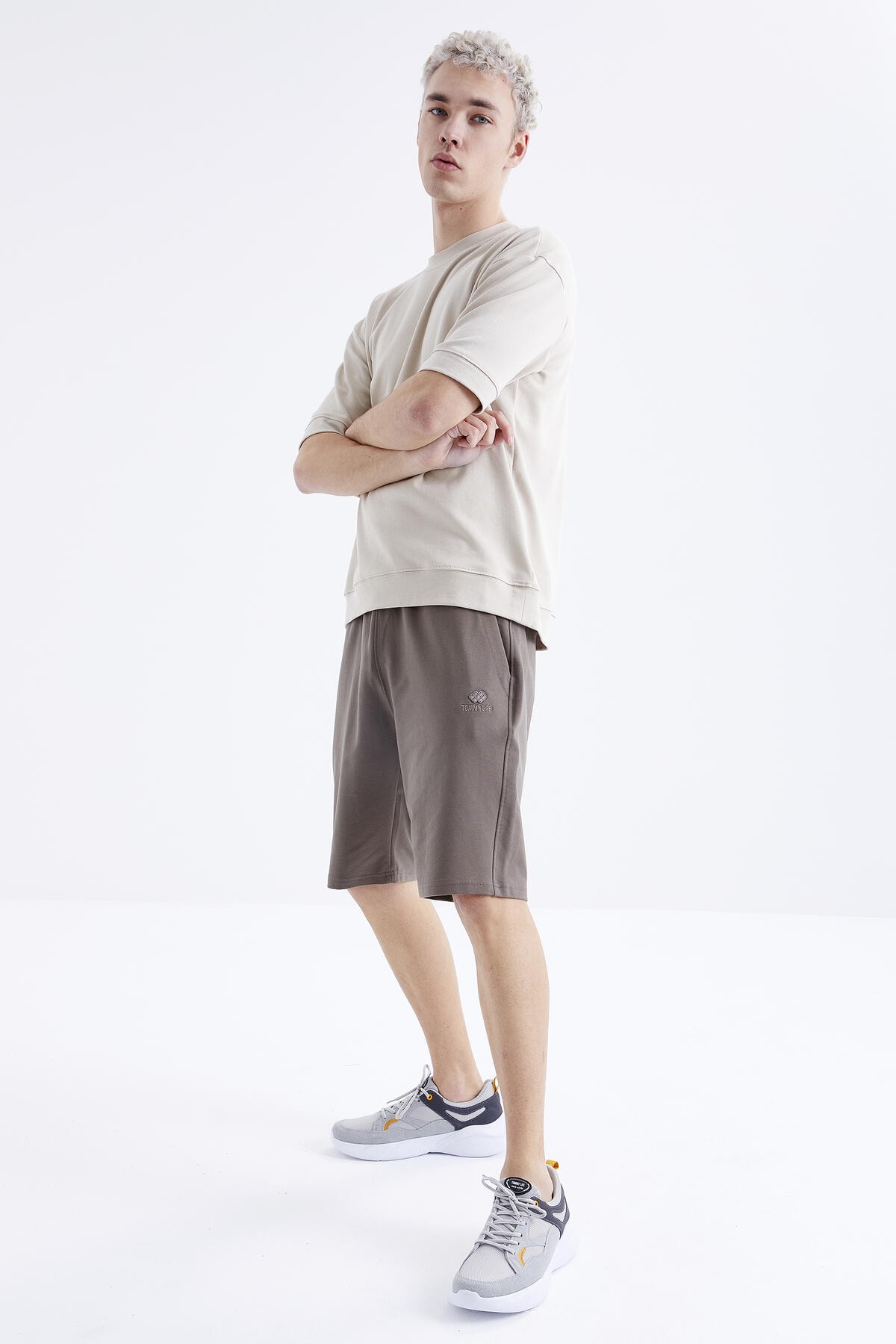 Camel Bağcıklı Standart Kalıp Basic Erkek Şort - 81212 - TOMMYLIFE